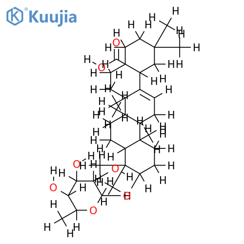 Olean-3-O-alpha-L-rhamnopyranosyl-Delta12-en-28-carbonsaeure structure