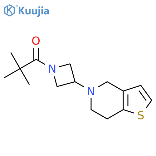 1-(3-(6,7-dihydrothieno[3,2-c]pyridin-5(4H)-yl)azetidin-1-yl)-2,2-dimethylpropan-1-one structure