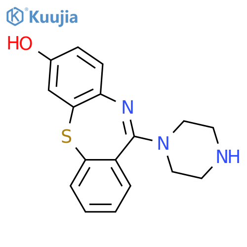 Dibenzo[b,f][1,4]thiazepin-7-ol,11-(1-piperazinyl)- structure
