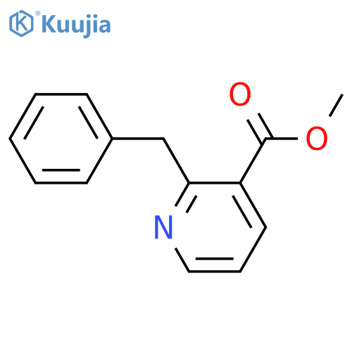 3-Pyridinecarboxylic acid, 2-(phenylmethyl)-, methyl ester structure