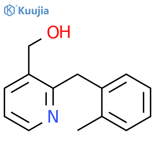 {2-(2-methylphenyl)methylpyridin-3-yl}methanol structure