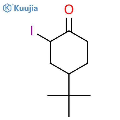 Cyclohexanone, 4-(1,1-dimethylethyl)-2-iodo- structure