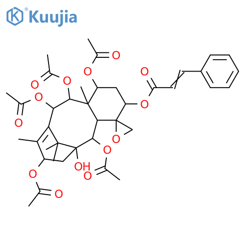 4,20-Epoxy-11-taxene-1,2,5,7,9,10,13-heptol; (1β,2α,4β,5α,7β,9α,10β,13α)-form, 5-Cinnamoyl, 2,7,9,10,13-penta-Ac structure