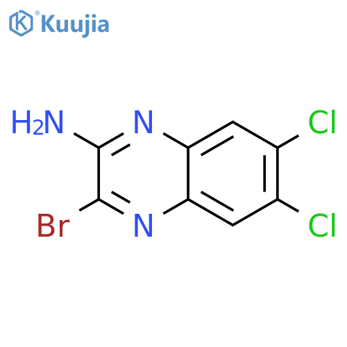 2-Quinoxalinamine, 3-bromo-6,7-dichloro- structure