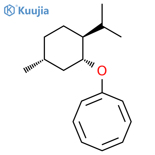 1,3,5,7-Cyclooctatetraene, 1-[[5-methyl-2-(1-methylethyl)cyclohexyl]oxy]-, (1R,2S,5R)-rel- (9CI) structure