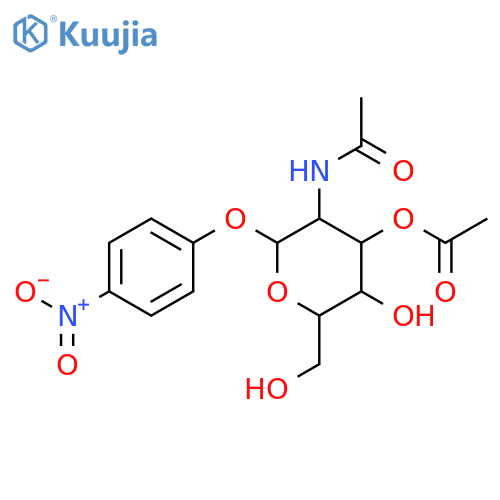 p-Nitrophenyl 2-Acetamido-2-deoxy-3-O-acetyl-beta-D-glucopyranoside structure