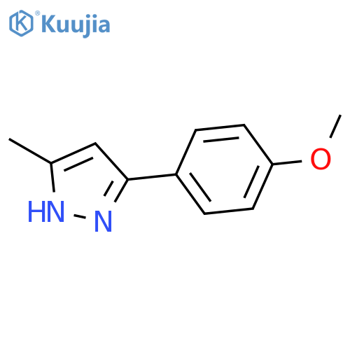 Methyl 4-(5-Methyl-1H-pyrazol-3-yl)phenyl Ether structure
