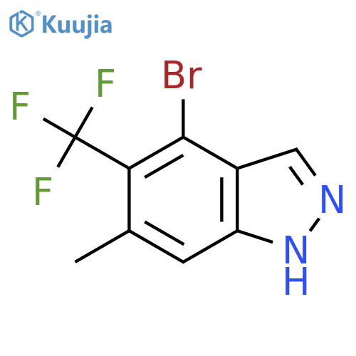 4-Bromo-6-methyl-5-(trifluoromethyl)-1H-indazole structure