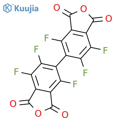 [5,5'-Biisobenzofuran]-1,1',3,3'-tetrone, 4,4',6,6',7,7'-hexafluoro- structure