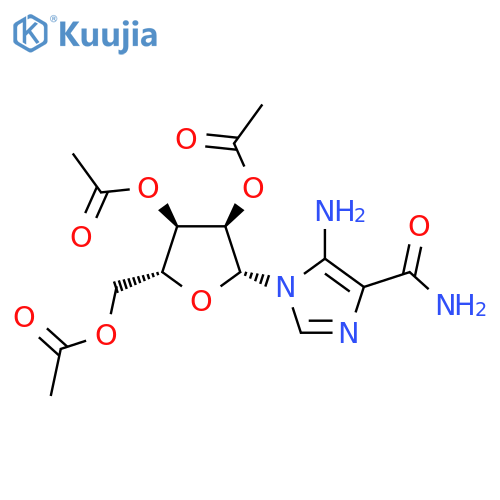 5-Amino-1-(2’,3’,5’-tri-O-acetyl-b-D-ribofuranosyl)-imidazole-4-carboxamide structure