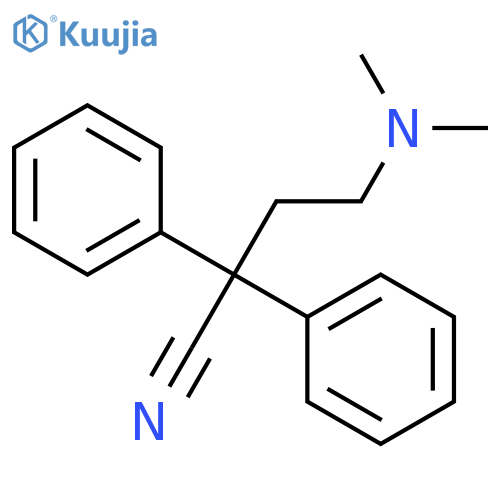 Benzeneacetonitrile,a-[2-(dimethylamino)ethyl]-a-phenyl- structure
