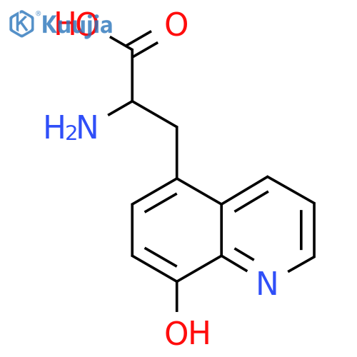 2-Amino-3-(8-hydroxyquinolin-5-yl)propanoic acid structure