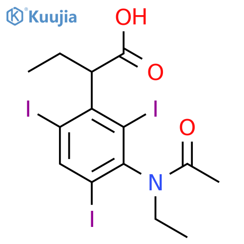 Benzeneacetic acid,3-(acetylethylamino)-a-ethyl-2,4,6-triiodo- structure