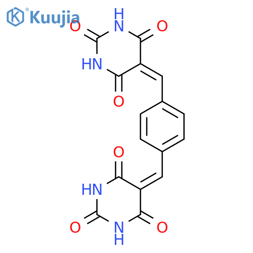 2,4,6(1H,3H,5H)-Pyrimidinetrione,5,5'-(1,4-phenylenedimethylidyne)bis- structure