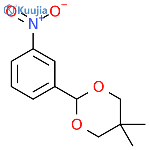 1,3-Dioxane,5,5-dimethyl-2-(3-nitrophenyl)- structure