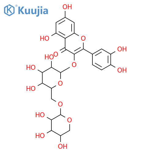 Quercetin-3-arabinoglucoside structure