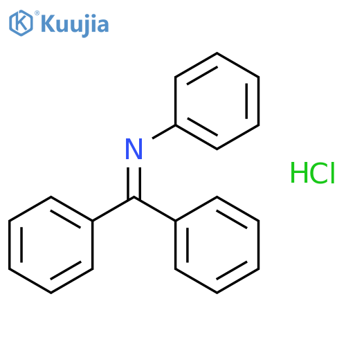 Benzenamine, N-(diphenylmethylene)-, hydrochloride structure