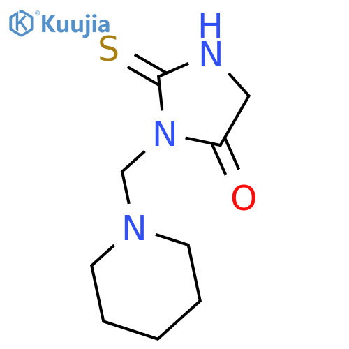 4-Imidazolidinone, 3-(1-piperidinylmethyl)-2-thioxo- structure