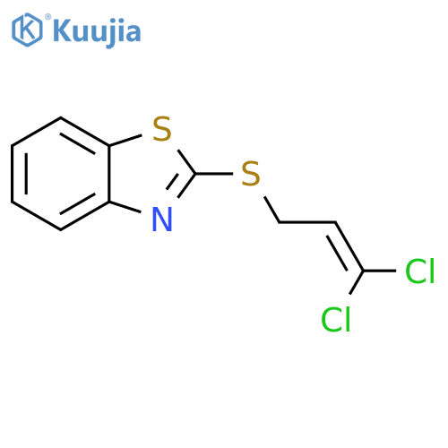 Benzothiazole, 2-[(3,3-dichloro-2-propen-1-yl)thio]- structure