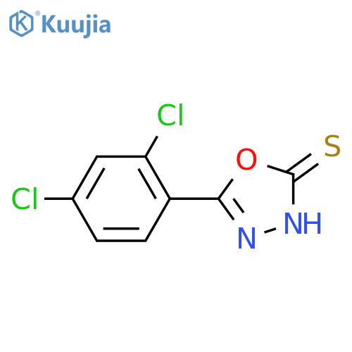 5-(2,4-Dichlorophenyl)-1,3,4-oxadiazole-2-thiol structure