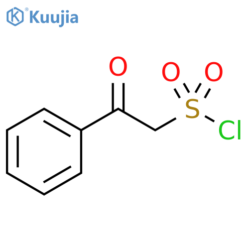 2-oxo-2-phenylethane-1-sulfonyl chloride structure