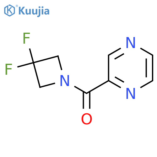 2-(3,3-difluoroazetidine-1-carbonyl)pyrazine structure
