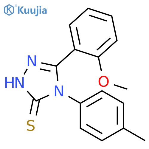 5-(2-Methoxyphenyl)-4-(4-methylphenyl)-4H-1,2,4-triazole-3-thiol structure