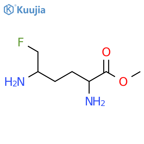 Methyl 2,5-diamino-6-fluorohexanoate structure