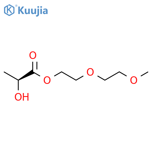 Propanoic acid, 2-hydroxy-, 2-(2-methoxyethoxy)ethyl ester, (2S)- structure