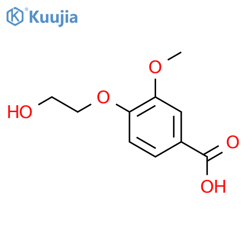 4-(2-Hydroxyethoxy)-3-methoxybenzoic acid structure