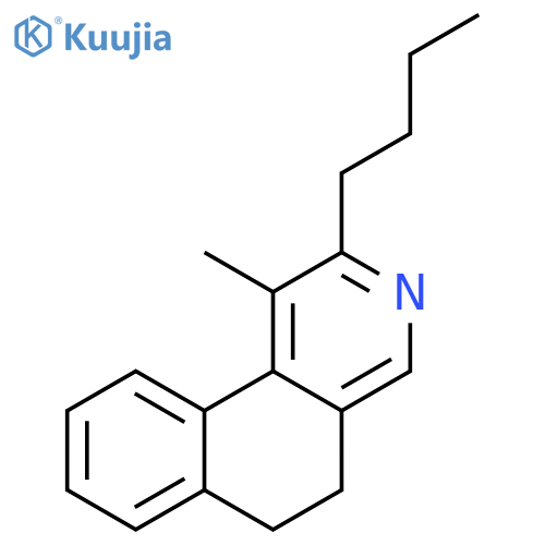 Benz[f]isoquinoline, 2-butyl-5,6-dihydro-1-methyl- structure