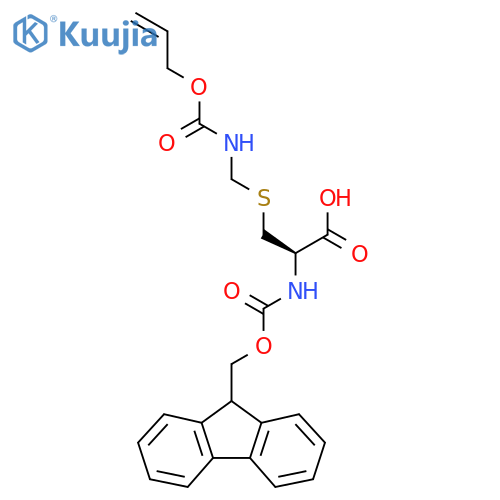 Fmoc-s-allyloxy-amidomethyl-d-cysteine structure