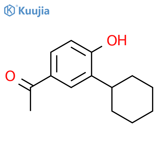 1-(3-Cyclohexyl-4-hydroxyphenyl)ethanone structure