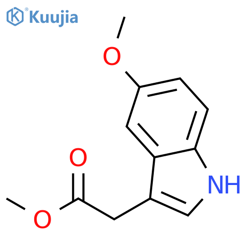 1H-Indole-3-acetic acid, 5-methoxy-, methyl ester structure