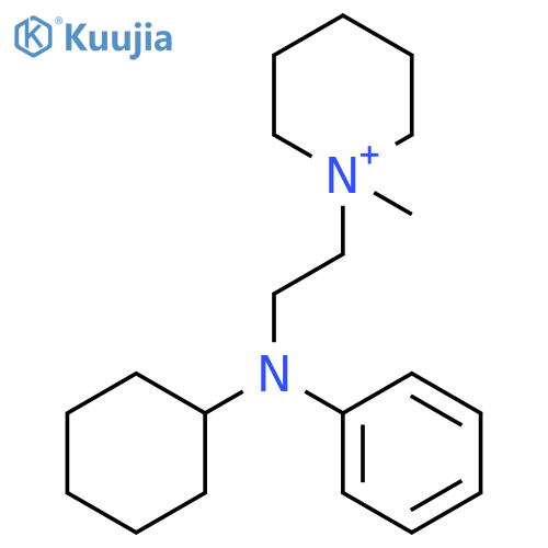 Piperidinium, 1-[2-(cyclohexylphenylamino)ethyl]-1-methyl- structure