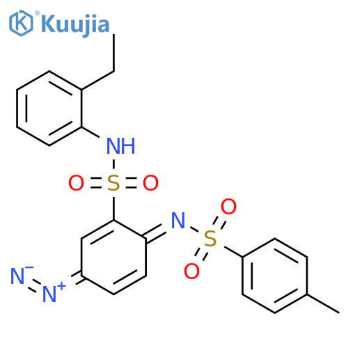 Benzenesulfonamide,N-[4-diazo-2-[[(2-ethylphenyl)amino]sulfonyl]-2,5-cyclohexadien-1-ylidene]-4-methyl- structure