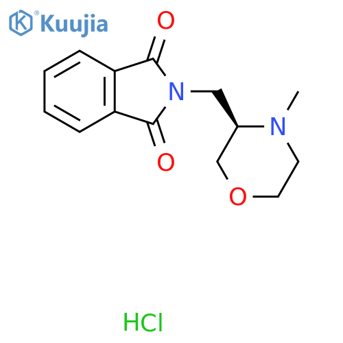 (R)-2-(4-Methyl-morpholin-3-ylmethyl)-isoindole-1,3-dione hydrochloride structure