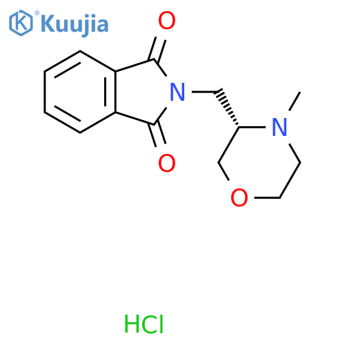 (S)-2-(4-Methyl-morpholin-3-ylmethyl)-isoindole-1,3-dione hydrochloride structure