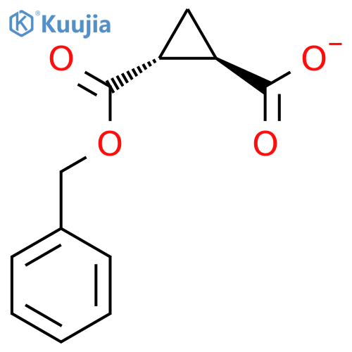 (1R,2R)-2-((Benzyloxy)carbonyl)cyclopropane-1-carboxylate structure