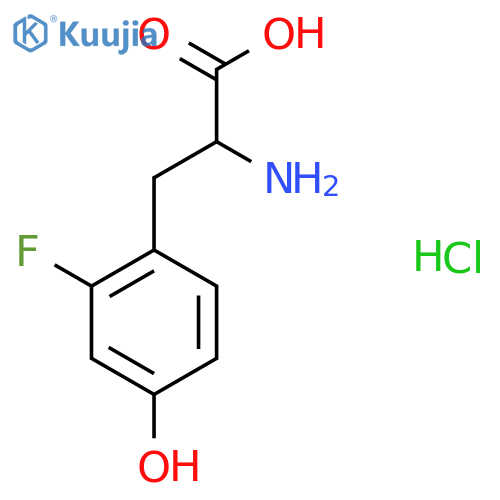2-Fluoro-DL-tyrosine hydrochloride structure