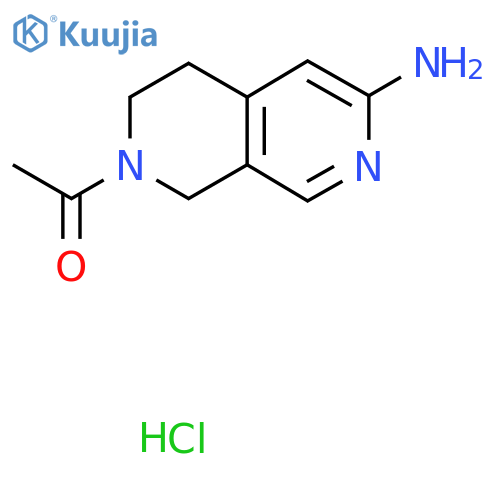 1-(6-Amino-3,4-dihydro-1H-[2,7]naphthyridin-2-yl)-ethanone hydrochloride structure