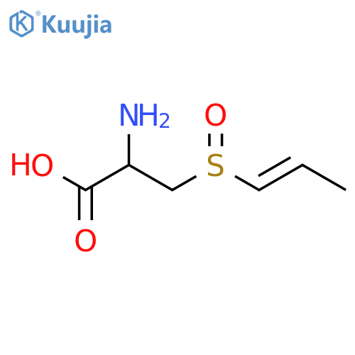 3-[(1E)-prop-1-en-1-ylsulfinyl]-L-alanine structure
