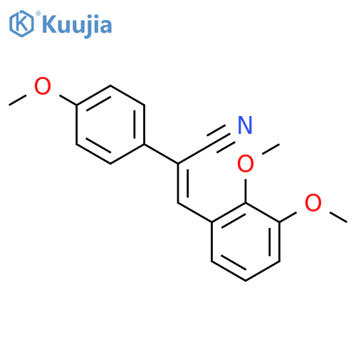 Benzeneacetonitrile, a-[(2,3-dimethoxyphenyl)methylene]-4-methoxy- structure