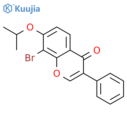 4H-1-Benzopyran-4-one, 8-bromo-7-(1-methylethoxy)-3-phenyl- structure