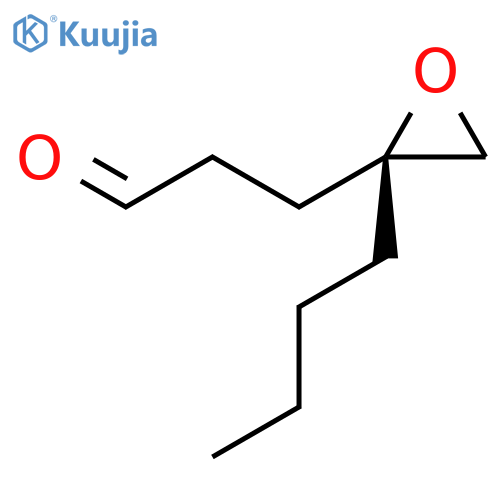 Oxiranepropanal, 2-butyl-, (2S)- structure