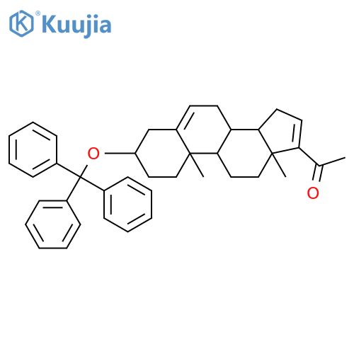 Pregna-5,16-dien-20-one,3b-(trityloxy)- (8CI) structure