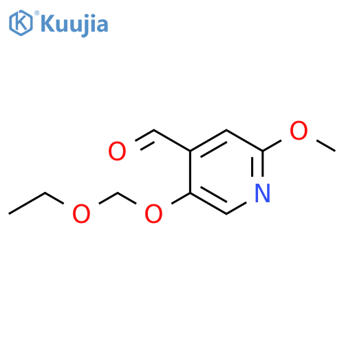 5-(Ethoxymethoxy)-2-methoxy-4-pyridinecarboxaldehyde structure