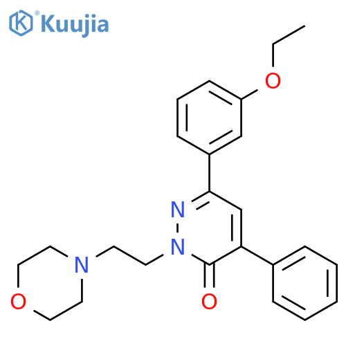 3(2H)-Pyridazinone,6-(3-ethoxyphenyl)-2-[2-(4-morpholinyl)ethyl]-4-phenyl- structure