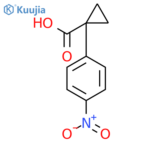 1-(4-Nitrophenyl)cyclopropanecarboxylic acid structure