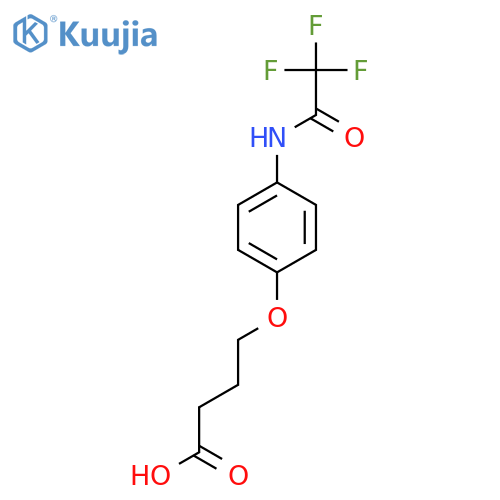 4-4-(2,2,2-trifluoroacetamido)phenoxybutanoic acid structure